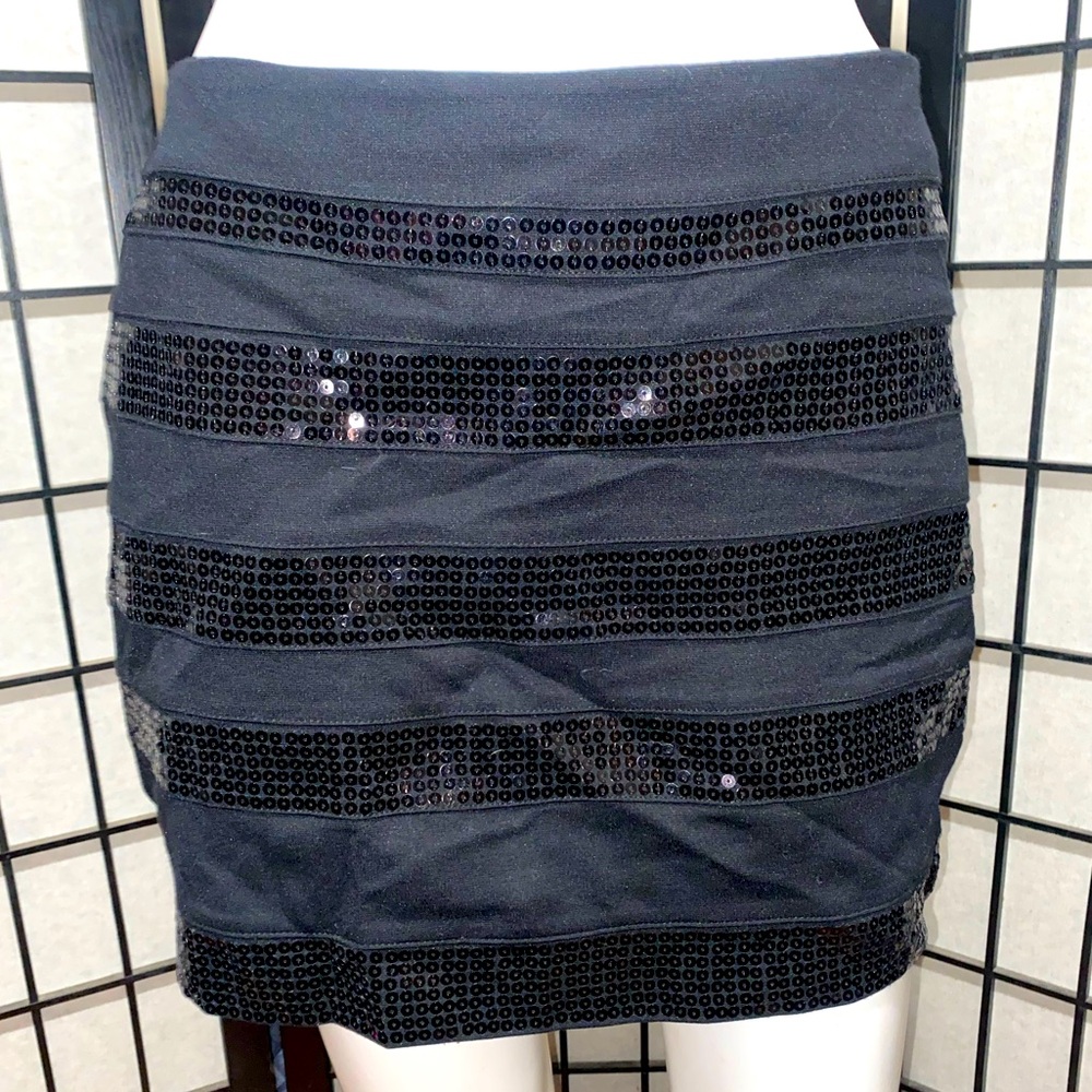 Express Sequin Mini Skirt